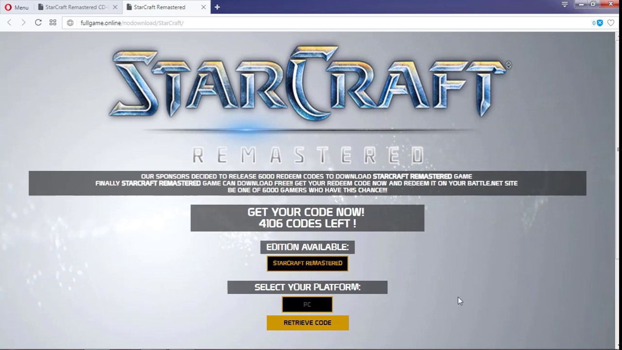 starcraft remastered cd-key serial generator
